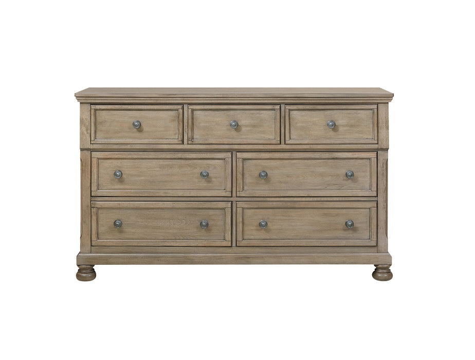 Homelegance - Bethel 4 Piece California King Bedroom Set in Wire Brushed Gray - 2259KGY-1CK*4 - GreatFurnitureDeal