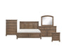 Homelegance - Bethel 5 Piece California King Bedroom Set in Wire Brushed Antique Brown - 2259KBR-1CK*9 - GreatFurnitureDeal
