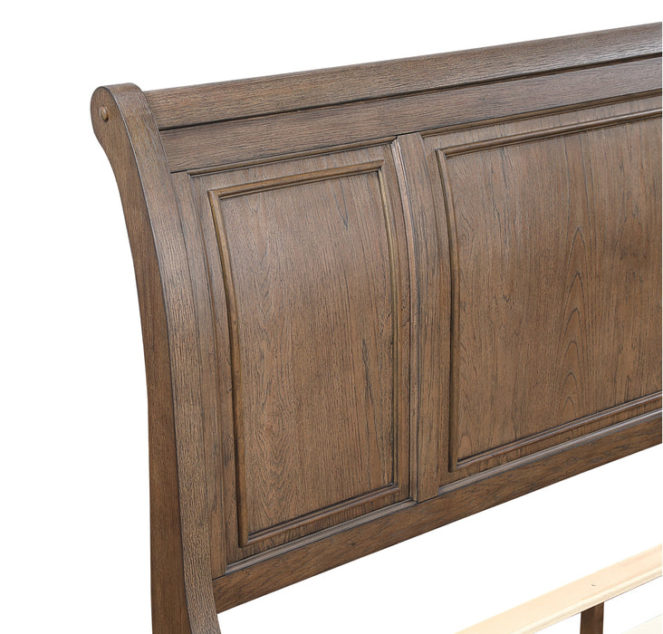 Homelegance - Bethel 4 Piece California King Bedroom Set in Wire Brushed Antique Brown - 2259KBR-1CK*4 - GreatFurnitureDeal