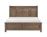 Homelegance - Bethel Queen Platform Bed with Footboard Storage in Wire Brushed Antique Brown - 2259BR-1* - GreatFurnitureDeal