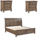 Homelegance - Bethel 3 Piece King Bedroom Set in Antique Brown - 2259KBR-1EK-3SET - GreatFurnitureDeal