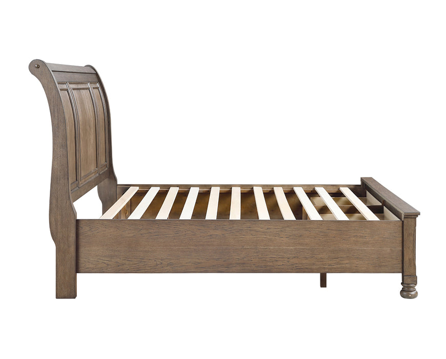 Homelegance - Bethel 4 Piece King Bedroom Set in Wire Brushed Antique Brown - 2259KBR-1EK*4 - GreatFurnitureDeal