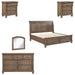Homelegance - Bethel 5 Piece California King Bedroom Set in Antique Brown - 2259KBR-1CK-5SET - GreatFurnitureDeal