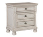 Homelegance - Bethel 3 Piece California King Bedroom Set in Wire Brushed White - 2259W-1CK*3 - GreatFurnitureDeal