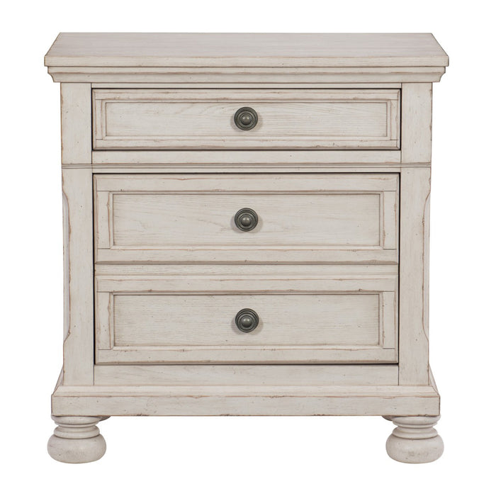 Homelegance - Bethel 4 Piece California King Bedroom Set in Wire Brushed White - 2259W-1CK*4 - GreatFurnitureDeal
