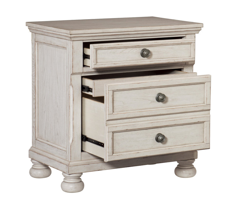 Homelegance - Bethel 4 Piece Queen Bedroom Set in Wire Brushed White - 2259W-1*4 - GreatFurnitureDeal