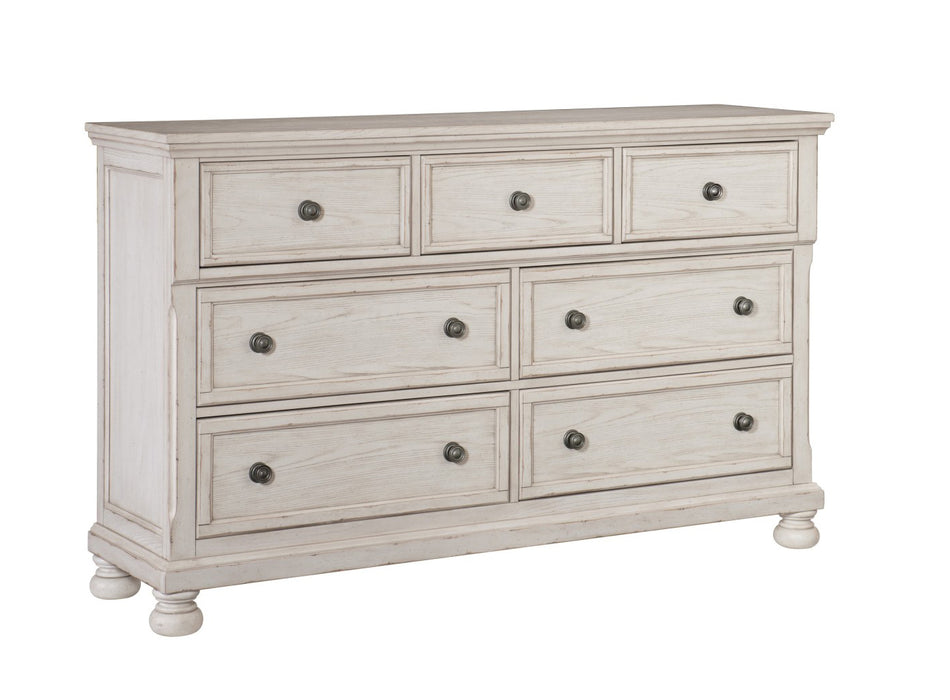 Homelegance - Bethel 4 Piece Queen Bedroom Set in Wire Brushed White - 2259W-1*4 - GreatFurnitureDeal