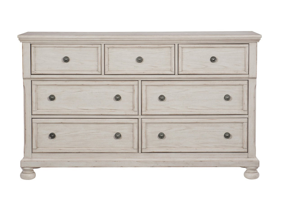Homelegance - Bethel 4 Piece California King Bedroom Set in Wire Brushed White - 2259W-1CK*4 - GreatFurnitureDeal