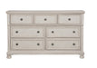 Homelegance - Bethel 5 Piece California King Bedroom Set in Wire Brushed White - 2259W-1CK*9 - GreatFurnitureDeal