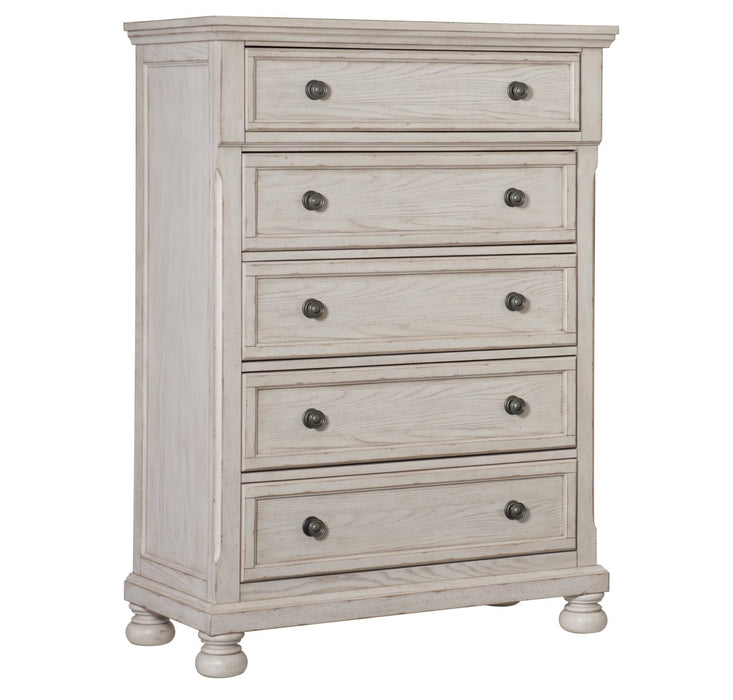 Homelegance - Bethel 5 Piece King Bedroom Set in Wire Brushed White - 2259W-1EK*9 - GreatFurnitureDeal