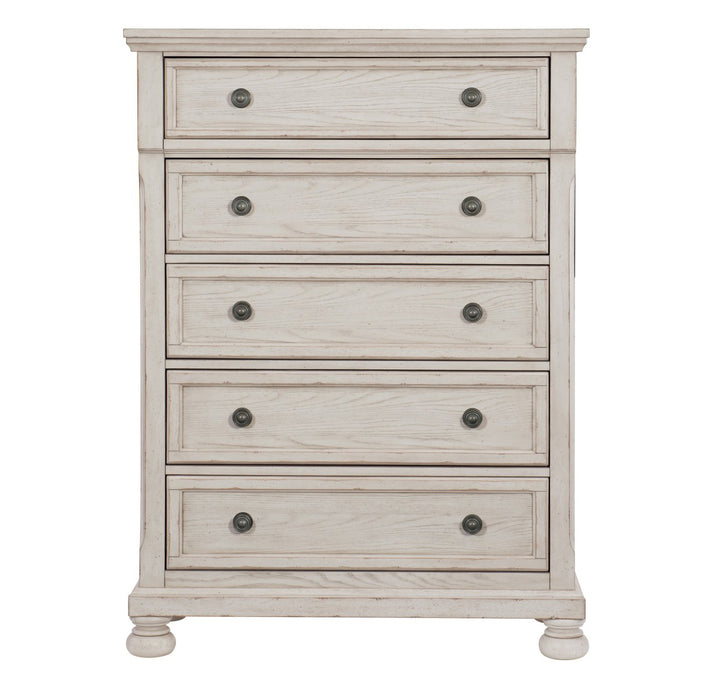 Homelegance - Bethel 5 Piece Queen Bedroom Set in Wire Brushed White - 2259W-1*9 - GreatFurnitureDeal