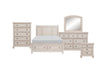 Homelegance - Bethel 5 Piece California King Bedroom Set in Wire Brushed White - 2259W-1CK*9 - GreatFurnitureDeal