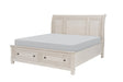Homelegance - Bethel 4 Piece California King Bedroom Set in Wire Brushed White - 2259W-1CK*4 - GreatFurnitureDeal