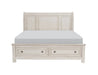 Homelegance - Bethel 5 Piece Queen Bedroom Set in Wire Brushed White - 2259W-1*9 - GreatFurnitureDeal