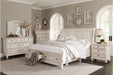 Homelegance - Bethel 4 Piece King Bedroom Set in Wire Brushed White - 2259W-1EK*4 - GreatFurnitureDeal