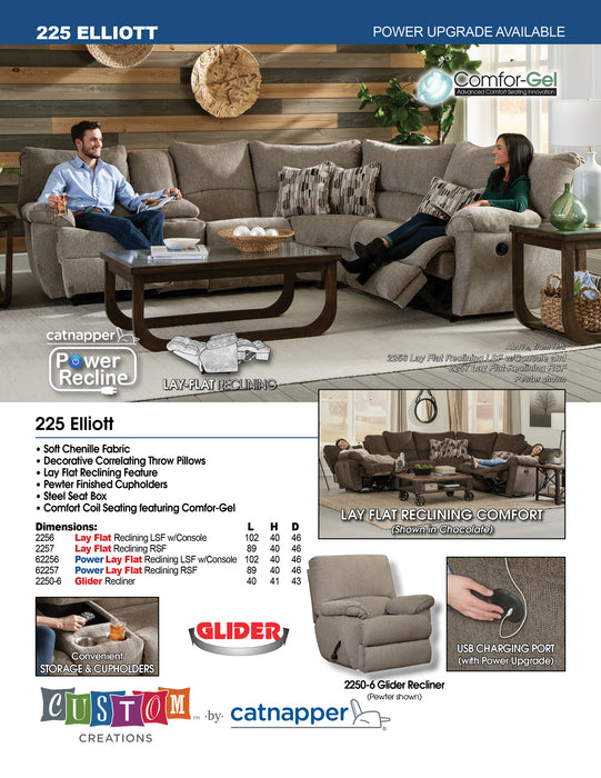 Catnapper - Elliot Glider Recliner in Chocolate - 2250-6-CHOCOLATE - GreatFurnitureDeal