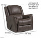 Motion Ease - Rhode Swivel Glider Recliner in Walnut - 226-93-21 - GreatFurnitureDeal