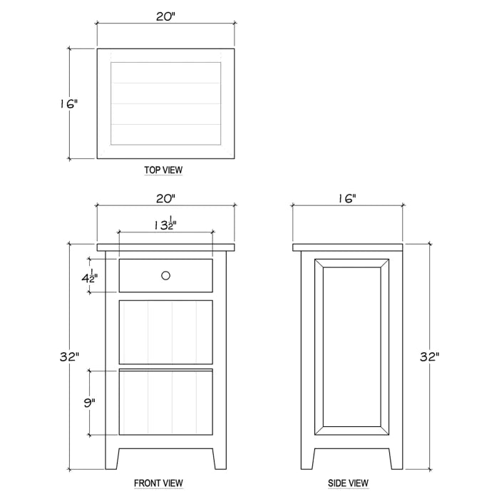 Bramble - Americana Nightstand Cabinet - BR-22692 - GreatFurnitureDeal