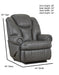 Motion Ease - Knox Big Man's Recliner in Steel - 227-94-14 - GreatFurnitureDeal