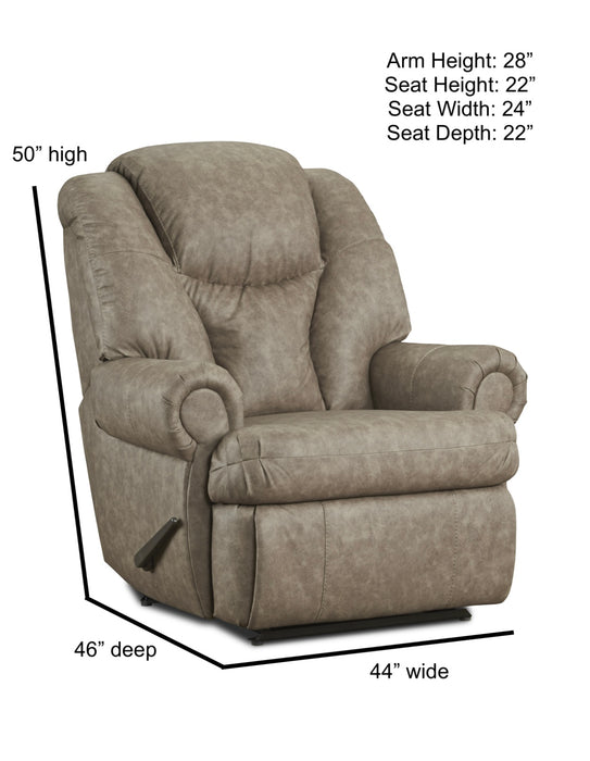 Motion Ease - Knox Big Man's Recliner in Taupe - 227-94-17 - GreatFurnitureDeal