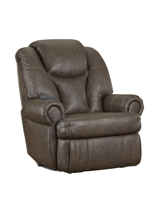 Motion Ease - Knox King Comfort Power Recliner in Walnut - 227-95-21 - GreatFurnitureDeal