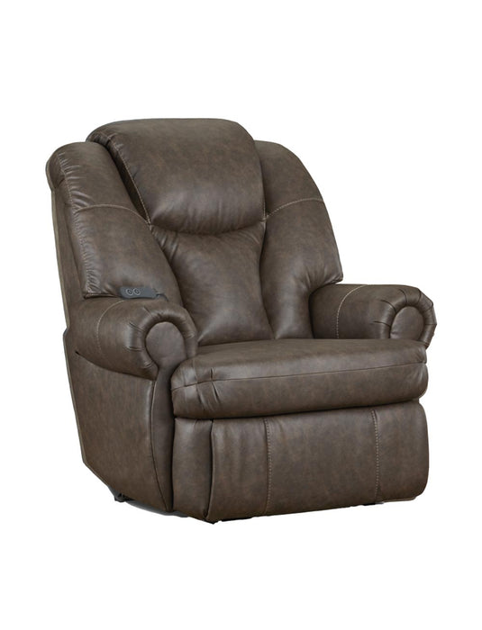 Motion Ease - Knox King Comfort Power Recliner in Walnut - 227-95-21 - GreatFurnitureDeal