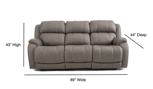 Motion Ease - Charleston Triple Power Sofa with Zero Gravity Mechanism in Grey - 228-36-17 - GreatFurnitureDeal