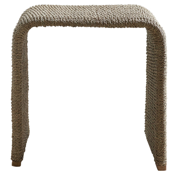 Uttermost - Calabria Woven Seagrass End Table - 22878 - GreatFurnitureDeal