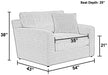 Jackson Furniture - Lindsey 3 Piece Living Room Set in Cotton - 2288-03-02-01-COTTON-MTO - GreatFurnitureDeal