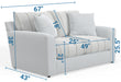 Jackson Furniture - Lindsey 3 Piece Living Room Set in Snow - 2288-03-02-01-SNOW-MTO - GreatFurnitureDeal