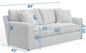 Jackson Furniture - Lindsey 3 Piece Living Room Set in Snow - 2288-03-02-01-SNOW-MTO - GreatFurnitureDeal