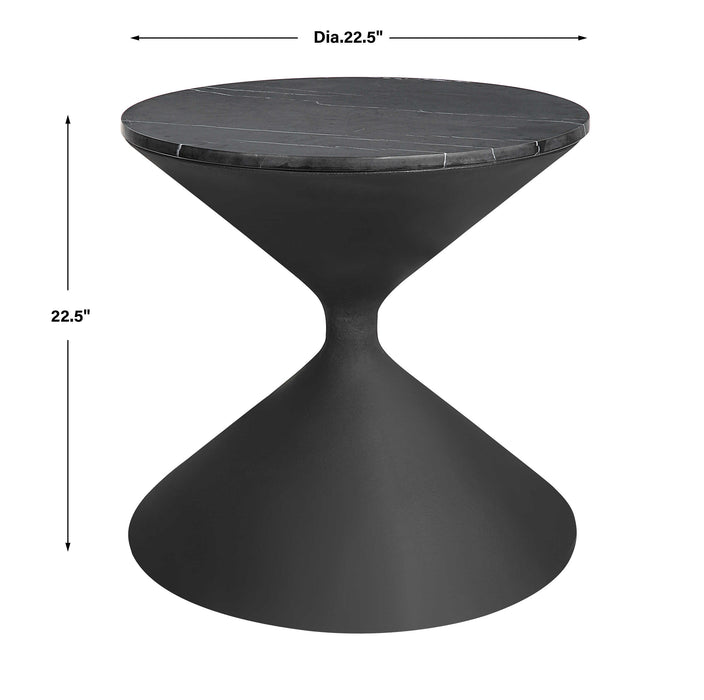 Uttermost - Time's Up Hourglass Shaped Side Table - 22888