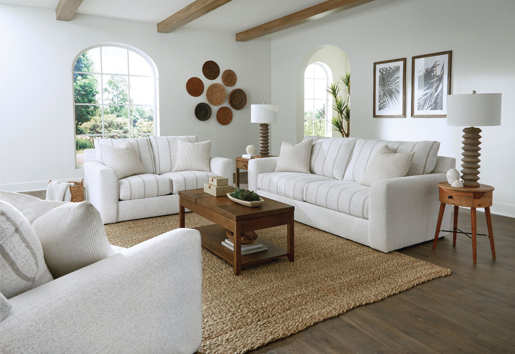 Jackson Furniture - Lindsey 3 Piece Living Room Set in Snow - 2288-03-02-01-SNOW-MTO - GreatFurnitureDeal