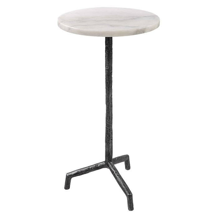 Uttermost - Puritan White Marble Drink Table - 22897 - GreatFurnitureDeal
