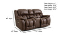 Motion Ease - Global Triple Power Loveseat with Zero Gravity Mechanism in Brown - 229-26-21 - GreatFurnitureDeal