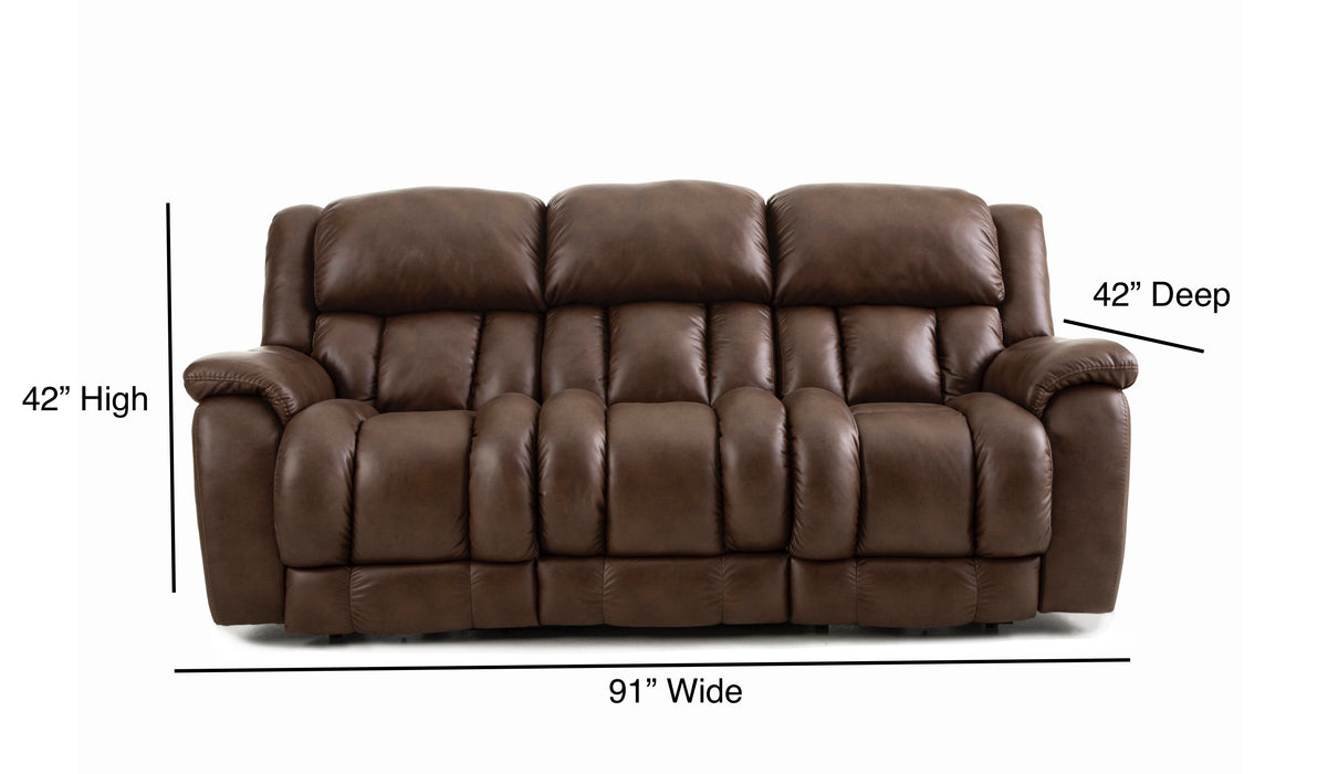 Motion Ease - Global Triple Power Sofa with Zero Gravity Mechanism in Mocha - 229-36-21 - GreatFurnitureDeal