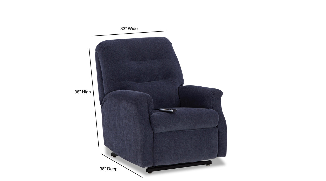 Motion Ease - Barbara Jean Small Scale Zero Gravity Lift Chair in Navy - 230-59-60 - GreatFurnitureDeal