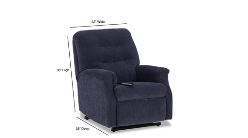 Motion Ease - Barbara Jean Small Scale Zero Gravity Lift Chair in Navy - 230-59-60 - GreatFurnitureDeal