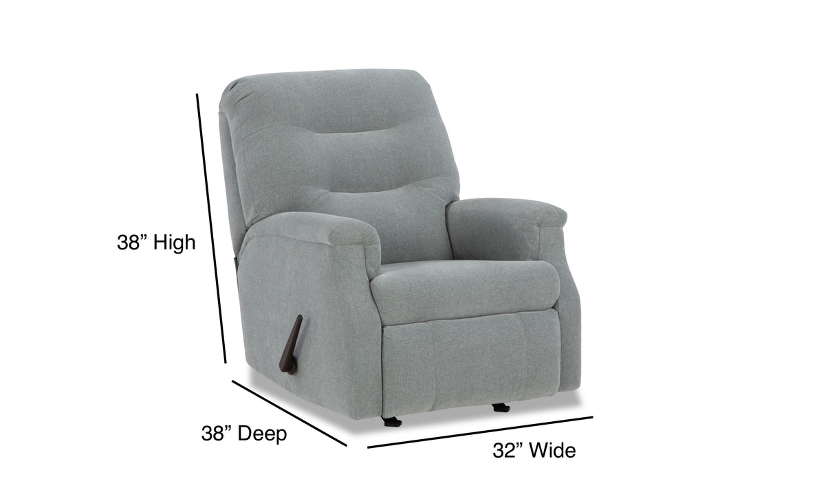 Motion Ease - Barbara Jean Small Scale Rocker Recliner in Eucalyptus - 230-91-32 - GreatFurnitureDeal