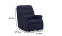 Motion Ease - Barbara Jean Small Scale Rocker Recliner in Navy - 230-91-60 - GreatFurnitureDeal