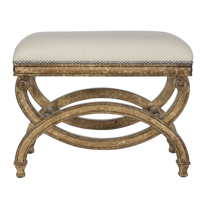 Uttermost - Karline Natural Linen Small Bench - 23052 - GreatFurnitureDeal