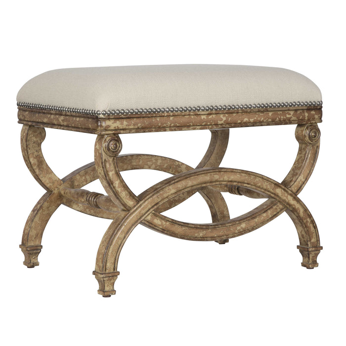 Uttermost - Karline Natural Linen Small Bench - 23052 - GreatFurnitureDeal