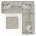 Jackson Furniture - Bucktown 4 Piece Sectional Sofa in Parchment - 2306-63-59-73-28-PARCHMENT-MTO - GreatFurnitureDeal