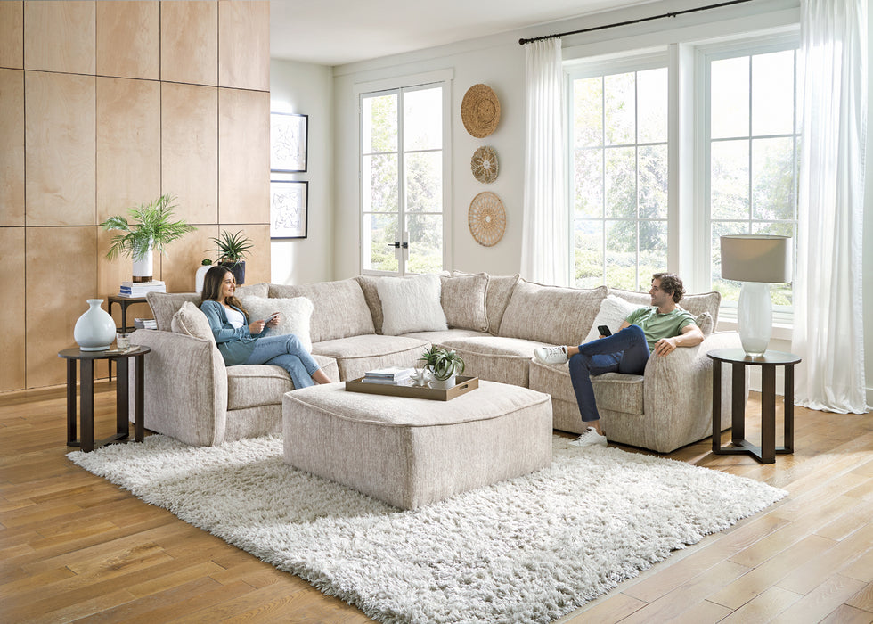 Jackson Furniture - Bucktown 3 Piece Sectional Sofa in Parchment - 2306-63-59-73-PARCHMENT - GreatFurnitureDeal