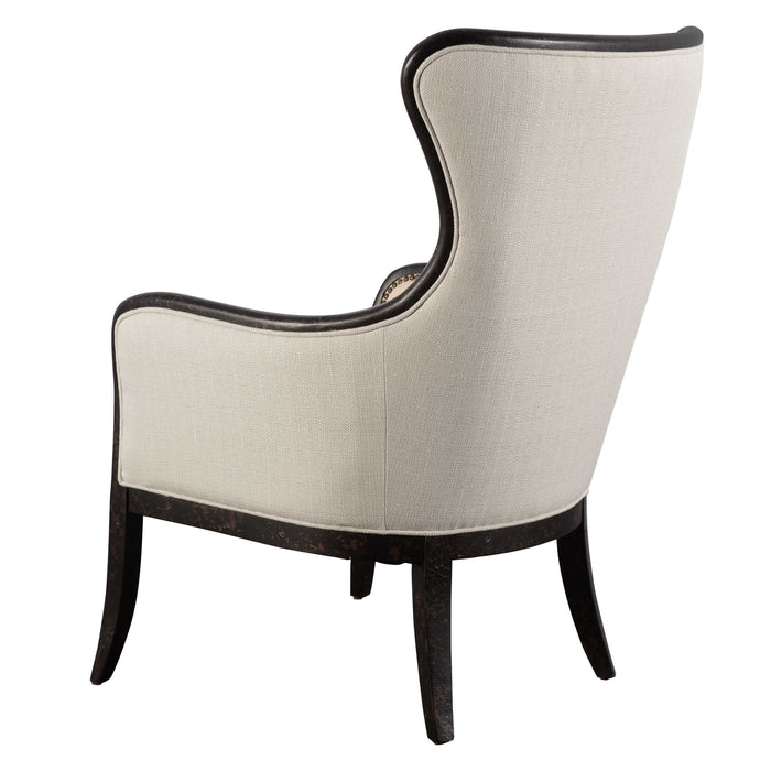 Uttermost - Sandy Wing Back Armchair - 23073
