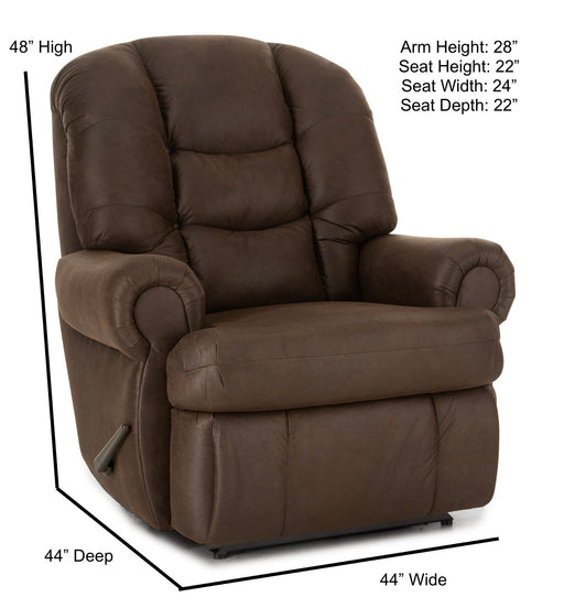 Motion Ease - Lennox Big Man's Recliner in Walnut - 231-94-21 - GreatFurnitureDeal