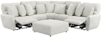 Catnapper - 336 Majesty 3 Piece Power Deep Seat Sectional Sofa in White - 63366-3368-63367-WHITE - GreatFurnitureDeal