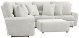 Catnapper - 336 Majesty 3 Piece Power Deep Seat Sectional Sofa in White - 63366-3368-63367-WHITE - GreatFurnitureDeal