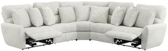 Catnapper - 336 Majesty 3 Piece Power Deep Seat Sectional Sofa in White - 63366-3368-63367-WHITE - GreatFurnitureDeal