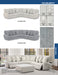 Catnapper - 336 Majesty 3 Piece Power Deep Seat Sectional Sofa in White - 63366-3368-63367-WHITE - GreatFurnitureDeal